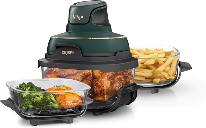 Ninja Crispi 4-in-1 Glass Air Fryer | 450°F | Non-Toxic | 4QT
